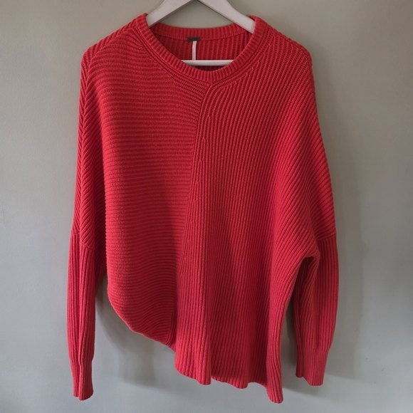 Free People XS Casual Boho Chic Oversized Downtown Pullover Knit Sweater - Picture 2 of 16